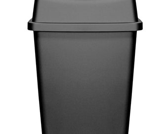 A & D 50ltr Swing Bin Volcanic ash 66x33x41cm