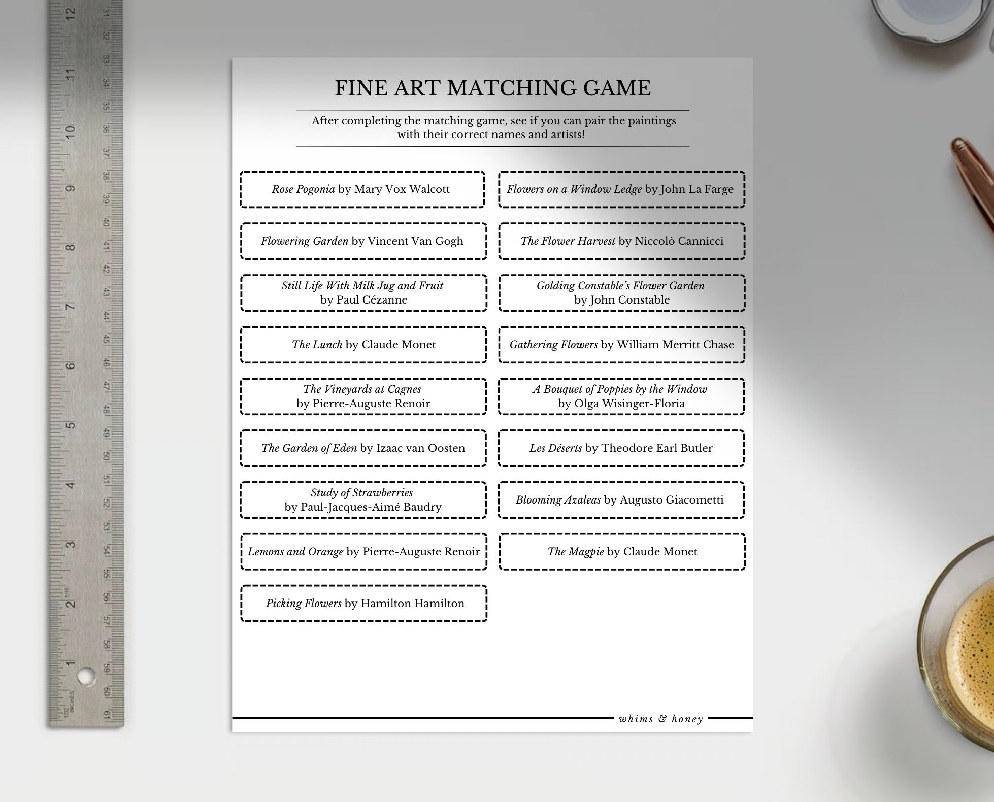Decode The Masterpieces: A Postmodern Art Matching Game - pb62gk8