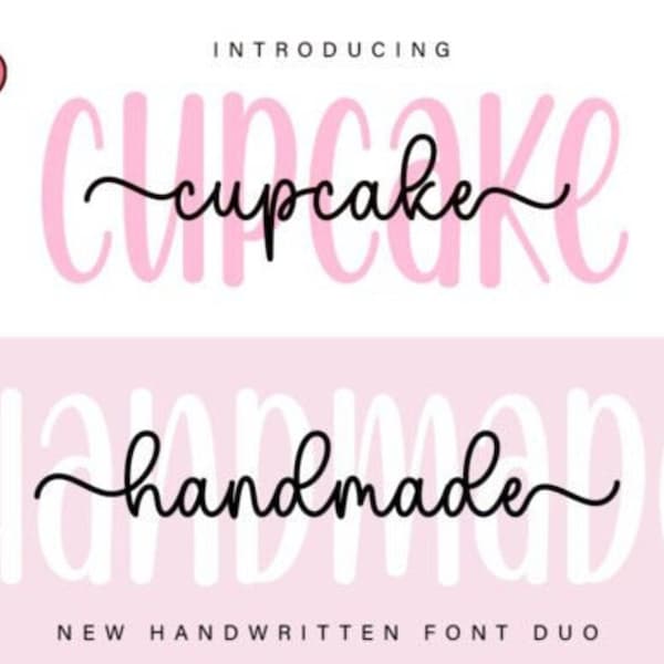 Cupcake Handmade Duo Font