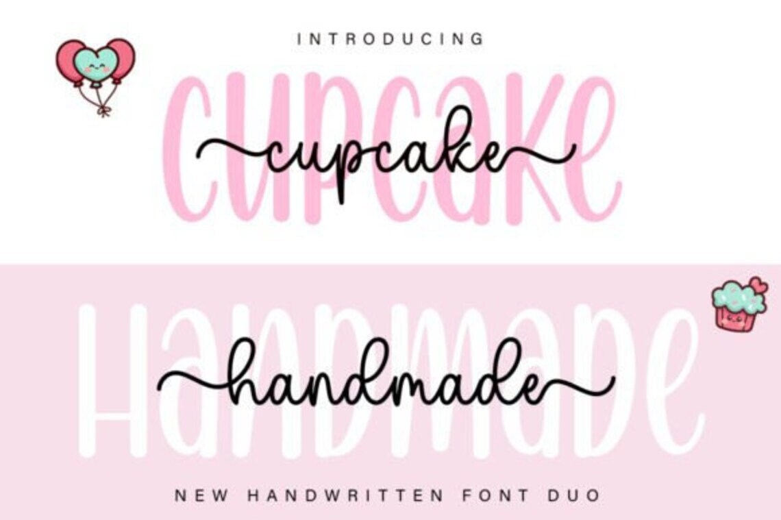 Cupcake Handmade Duo Font
