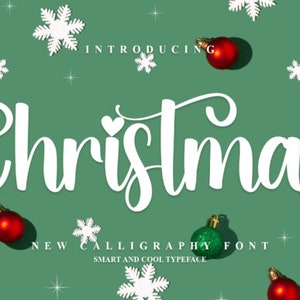 Weihnachtskalligraphie-Schrift