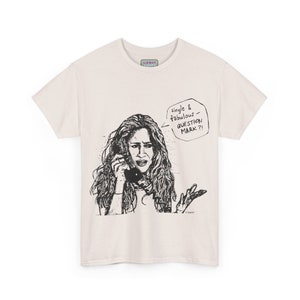 Carrie Bradshaw &quot;Single and Fabulous?&quot; Sex and The City T-Shirt
