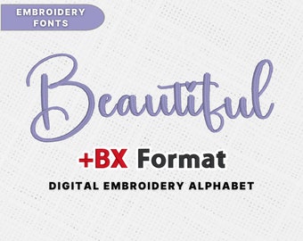 Borduurlettertypes BX, schriftborduurlettertype, prachtige lettertypen, handschriftlettertype borduurwerk, machineborduurlettertypen BX, direct downloaden