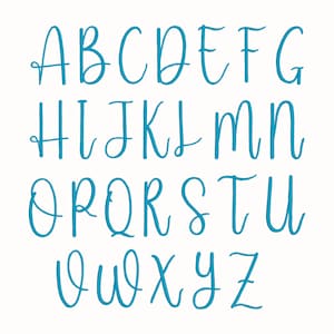 Emma Script Font Embroidery Alphabet | 6 Sizes, Instant Download, BX PES + 8 Formats, Monogram, Machine Embroidery Stylish Stitcher