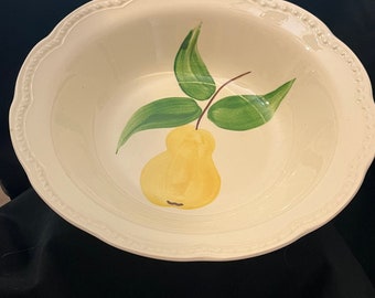 Vintage Stetson Heritage Ware Serving Dish Pear Fruit Pattern