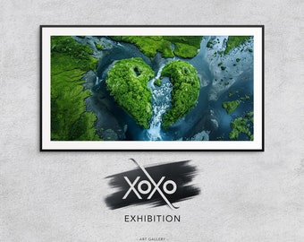 Samsung Frame TV Art | Falling For Your Love | Nature | Landscape | Romance | Heart | Digital Download Frame TV Art