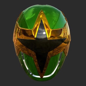 Power Rangers Ninja Storm Green Samurai Ranger Helmet