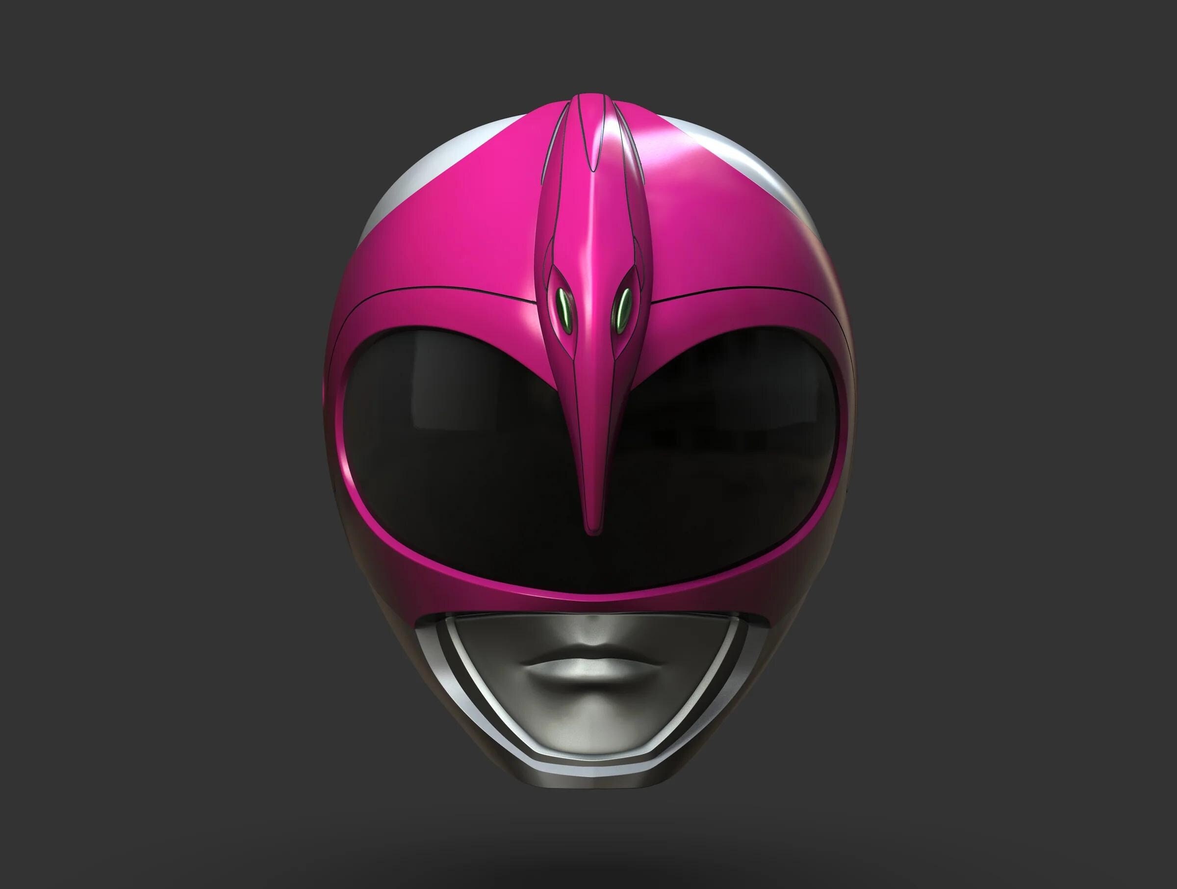 Pink ranger helmet - Etsy 日本