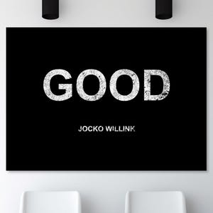 Boa citação de Jocko Willink, arte inspiradora para parede, impressão em tela, decoração moderna para escritório, mentalidade de sucesso, pôster de paisagem, aceite suas dificuldades