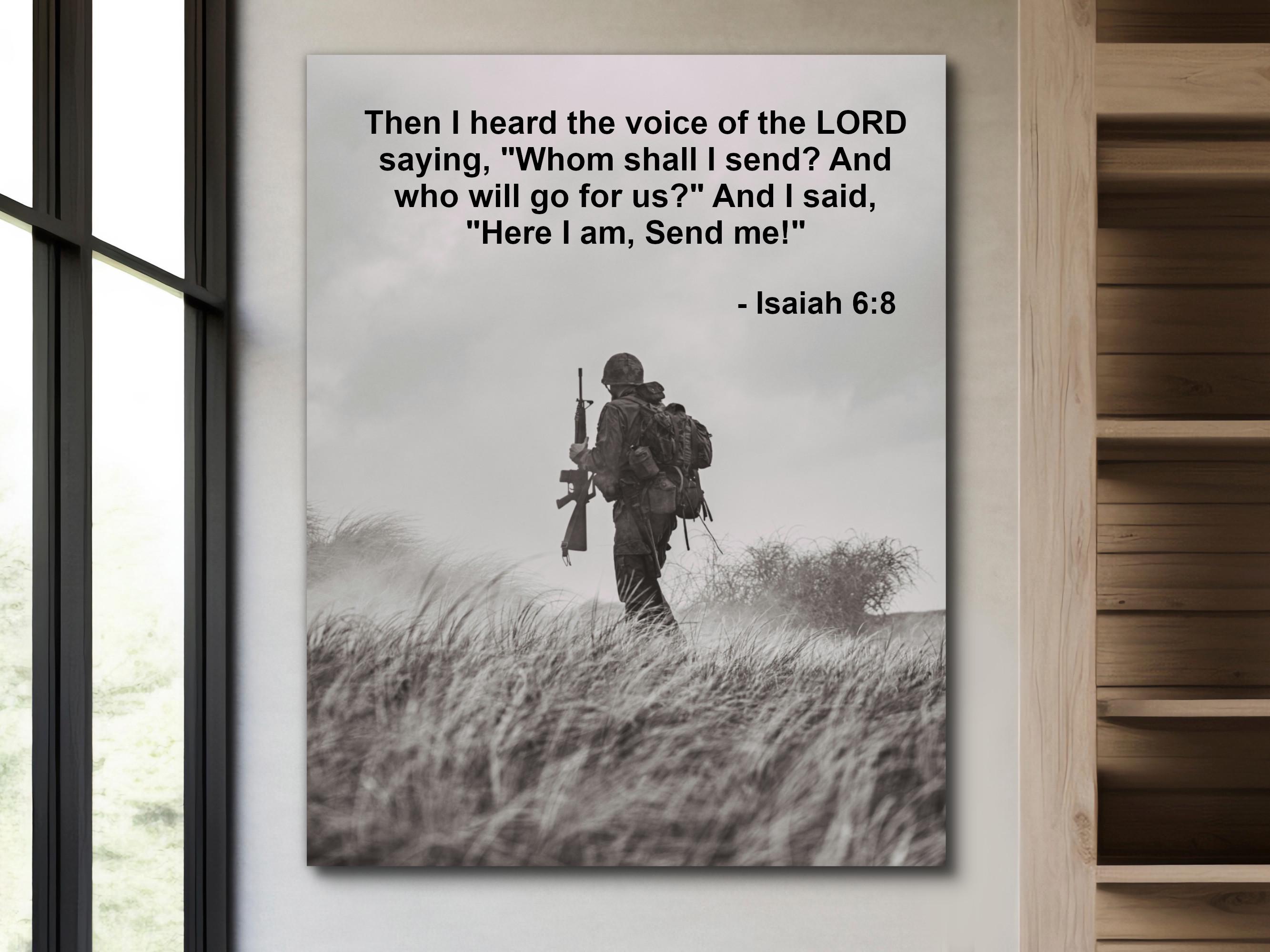 Military Soldier Wall Art Inspirational Bible Quote Motivational Dreams  Saying Poster Vertical Canvas Modern Office Decor Art Print Verse - Etsy, image size:2666x2000