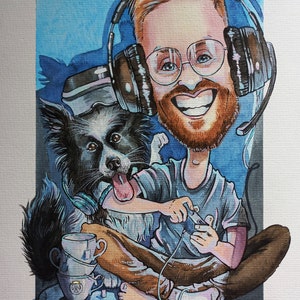 Caricature personnalisée, portrait de dessin animé