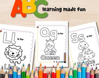 Desenhos de alfabeto para colorir