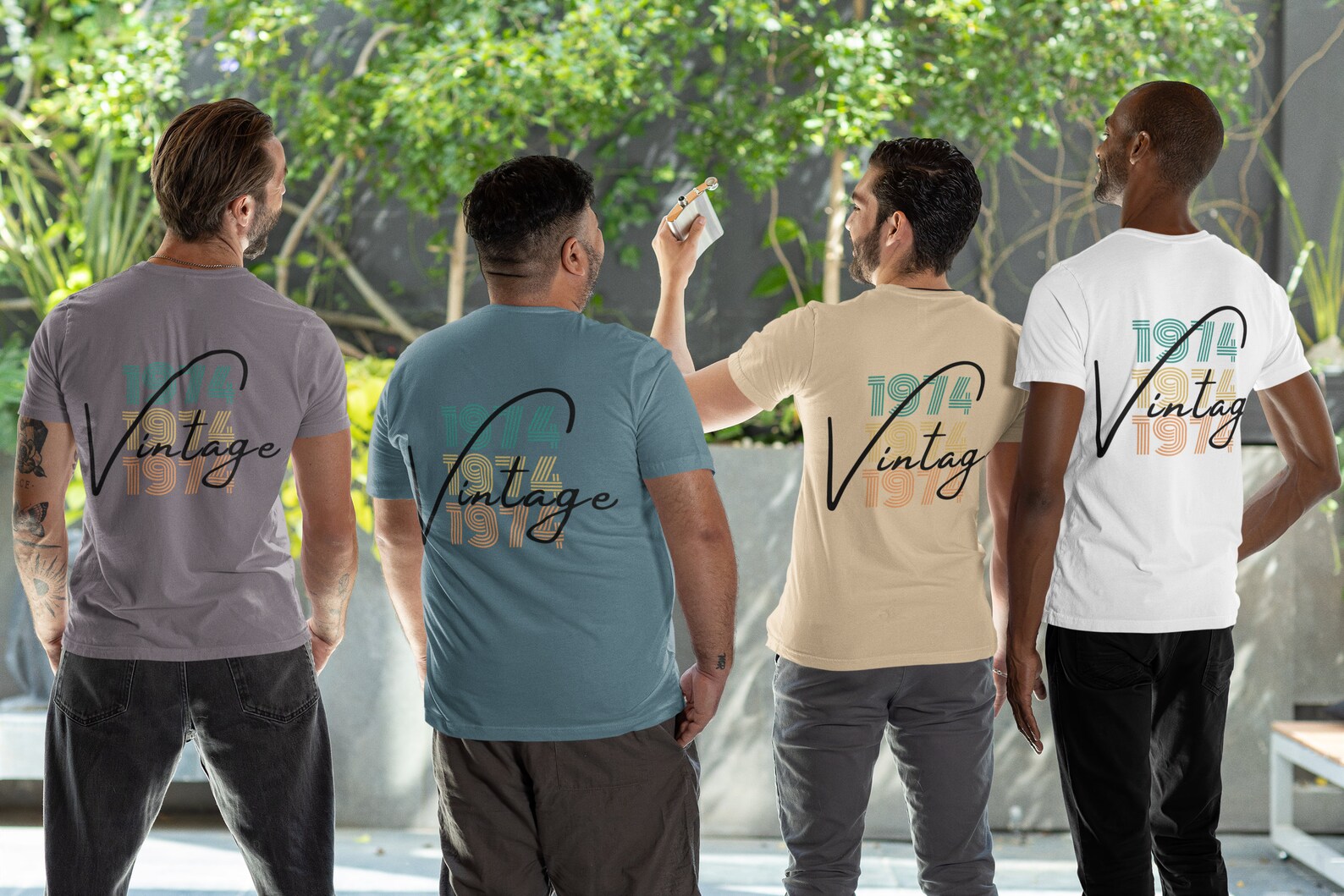 1974 Vintage 51st Birthday Shirt For Men - Custom Retro Tee Gift