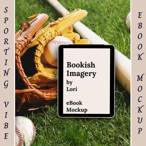 Maquette plate-forme Bookstagram de baseball romantique, publication de promotion de livre sur les réseaux sociaux d&#39;auteur, maquette marketing Instagram d&#39;écrivain