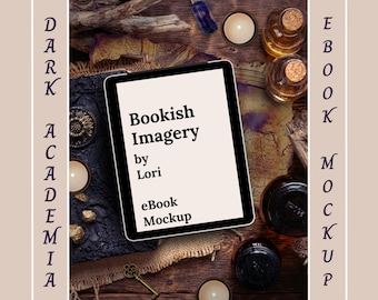 Dark Academia Bookstagram Flatlay Mockup, Romance Auteur Instagram Social Media Boeklancering e-boekbericht