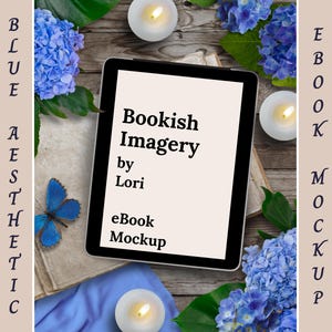 Romance Aesthetic Bookstagram Flatlay Book Mockup, Romantasy Author Social Media Book Launch, Publisher Marketing Post, Book Review Template