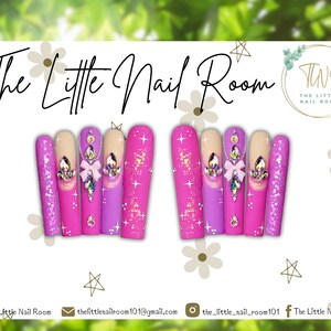 Princess Bling Press On Nails: Reusable Luxury Gel Character Nails
