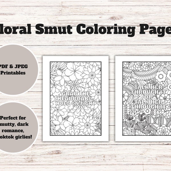 79 Smutty Coloring Sheets, Calming Coloring, Spicy Book Club, Coloring Page, Smut, Coloring sheets, Adult Coloring Pages, Smut Reader Gift