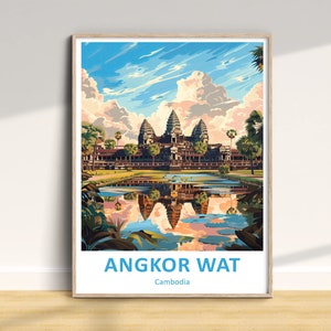 Angkor Wat Travel Print, Angkor Wat Travel Poster, Angkor Wat Wall Art, Cambodia Travel Print, Angkor Wat Home Decor Print, Angkor Wat Gift