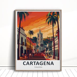 Cartagena Digital Download, Cartagena Travel Poster, Cartagena Wall Art, Colombia Travel Download, Cartagena Home Decor, Cartagena Art Gift