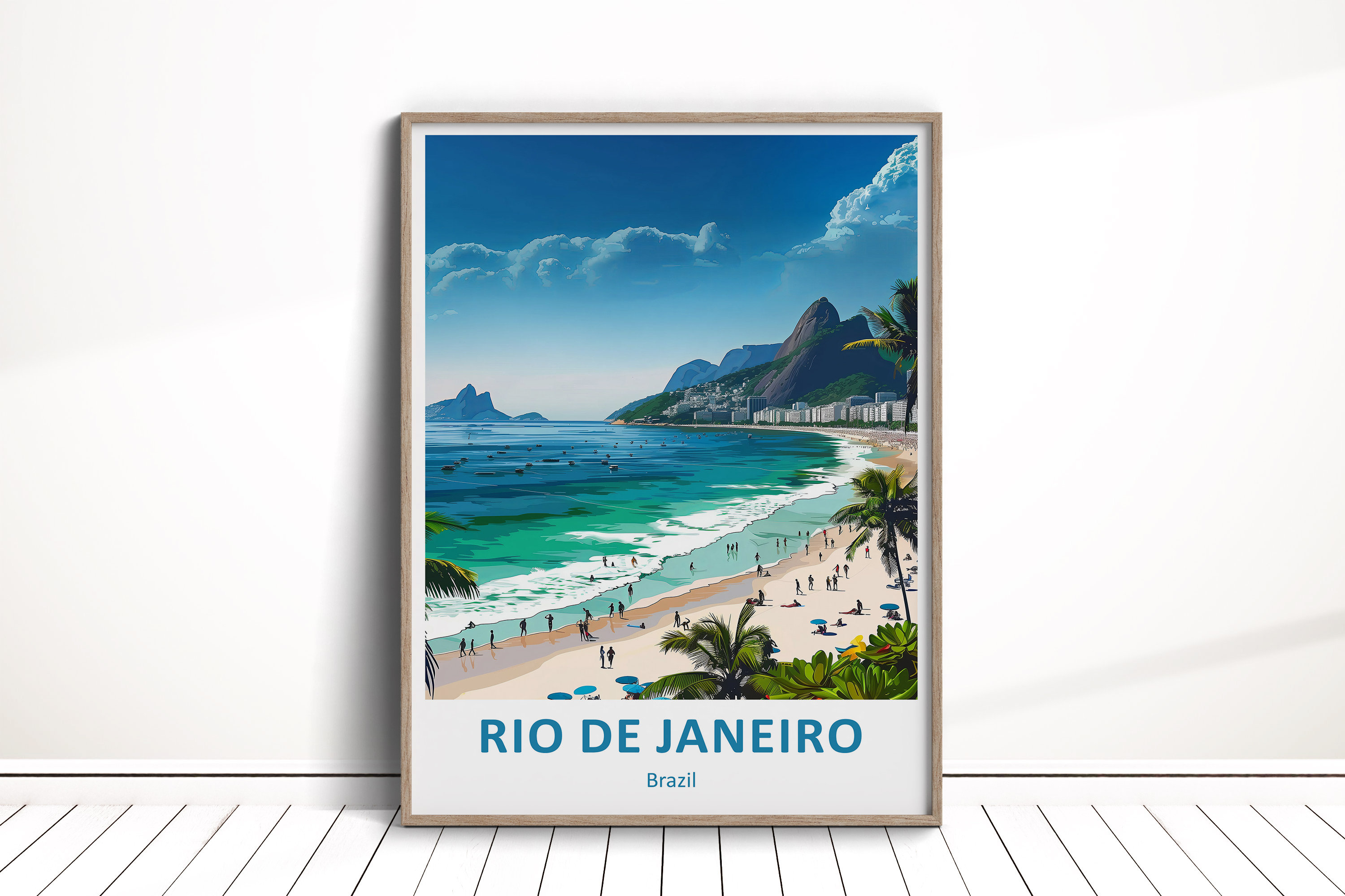 Rio De Janeiro Digital Download, Rio De Janeiro Travel Poster, Rio
