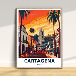 Cartagena Travel Print, Cartagena Travel Poster, Cartagena Wall Art, Colombia Travel Print, Cartagena Home Decor Print, Cartagena Art Gift