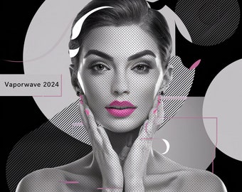 Vaporwave 2024 Hits Compilation - MP3 téléchargeable, audio de haute qualité, album de musique esthétique tendance