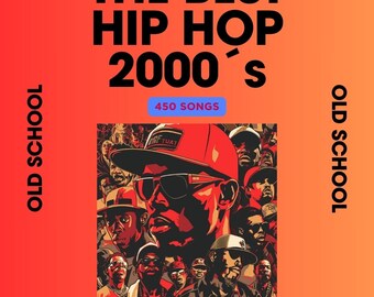 2000s Hip Hop Hits: Essential Urban Anthems - High-Quality MP3 & Retro Hip Hop Wall Art for Instant Download