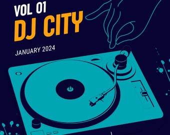 Downloadable DJ City Vol 1, 270 songs,January 2024 HD Hits, City Pop and Hip Hop, MP3 Remixes for DJs, Extended Play Compilation