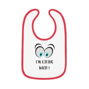 I'm eating what Bib, funny bib, baby birth gift, baby shower gift, new parents gift, new mom, new dad image 4