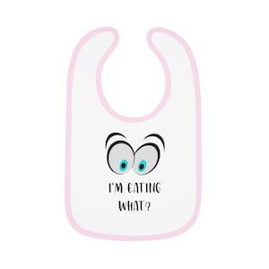 I'm eating what Bib, funny bib, baby birth gift, baby shower gift, new parents gift, new mom, new dad image 3