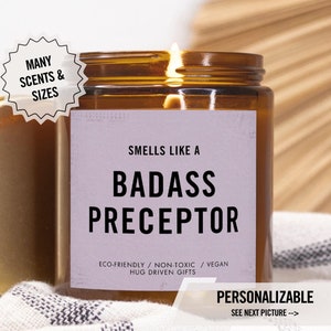 Funny Preceptor Candle: Thank You Gift for Nurse Practitioner