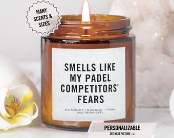 Padel Gifts For Women Personalized Padel Gifts For Dad, Son, Brother Birthday, Padel Ornament, Funny Custom Padel Candle Gift For Her