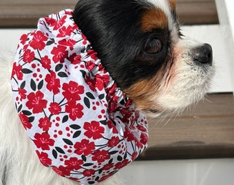 Snood Cavalier ~ Fleurs rouges