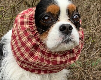 Snood Cavalier ~ Mûrier et carreaux crème