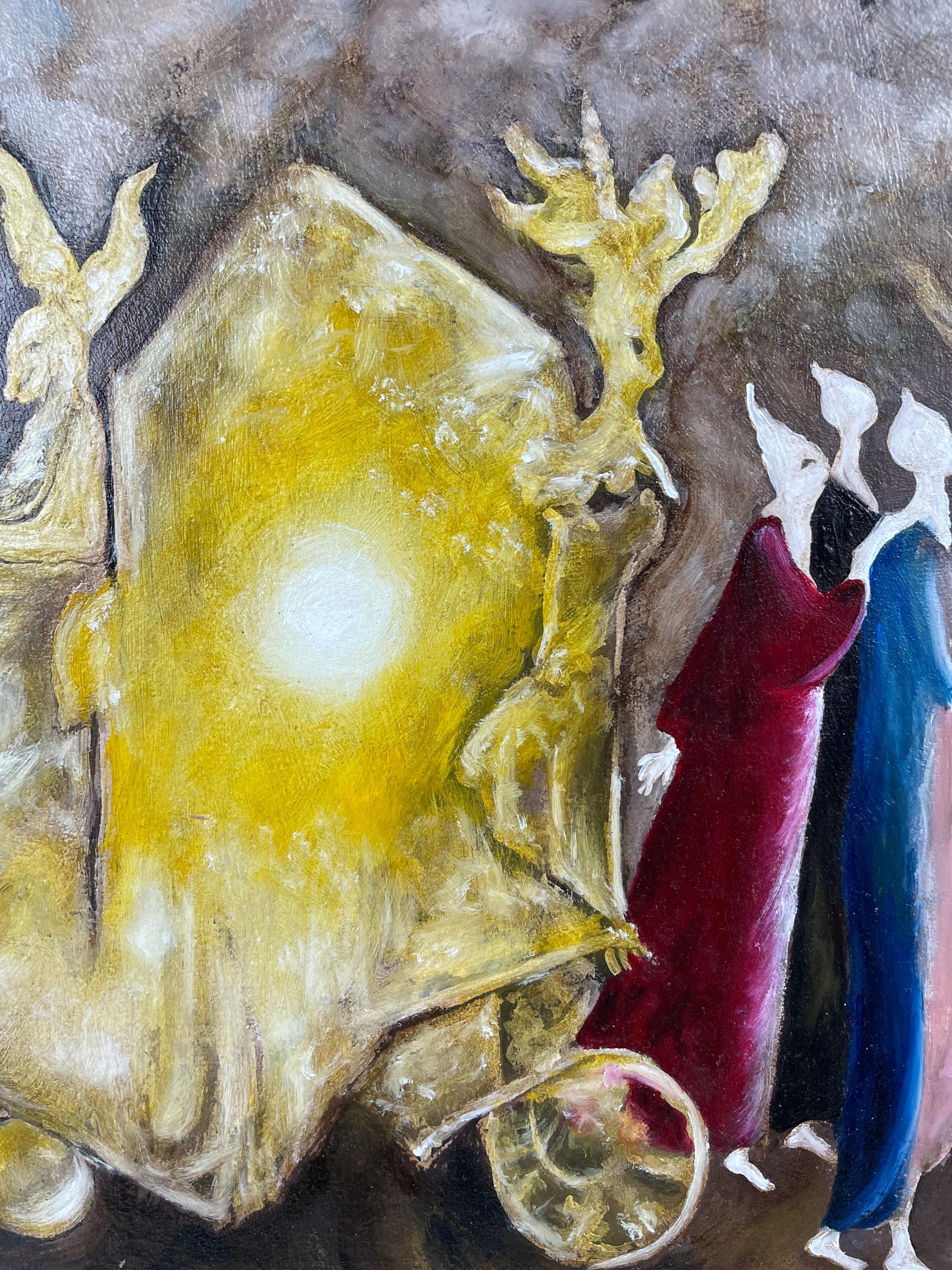 Leonora Carrington Oil on Canvas Painting Signed & Framed Masterpiece ...
