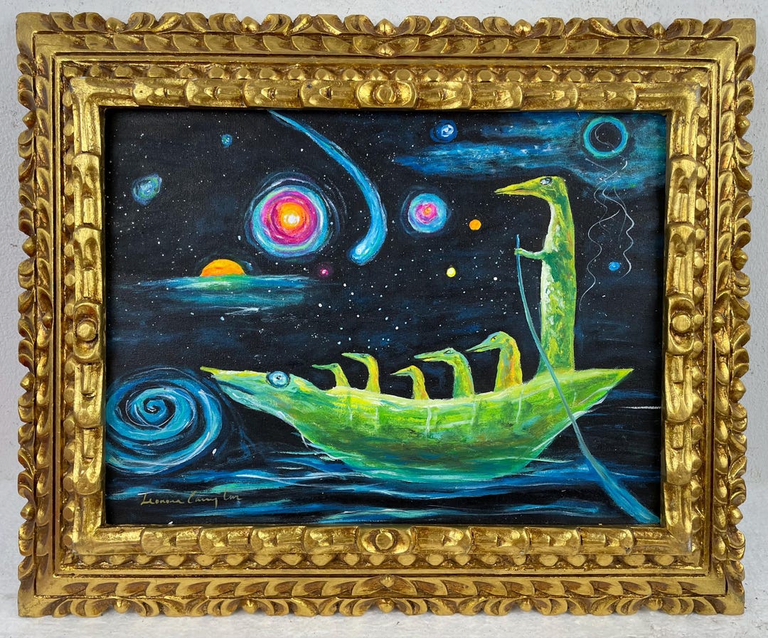 Leonora Carrington Oil on Canvas Painting Rare, Signed & Framed - Etsy