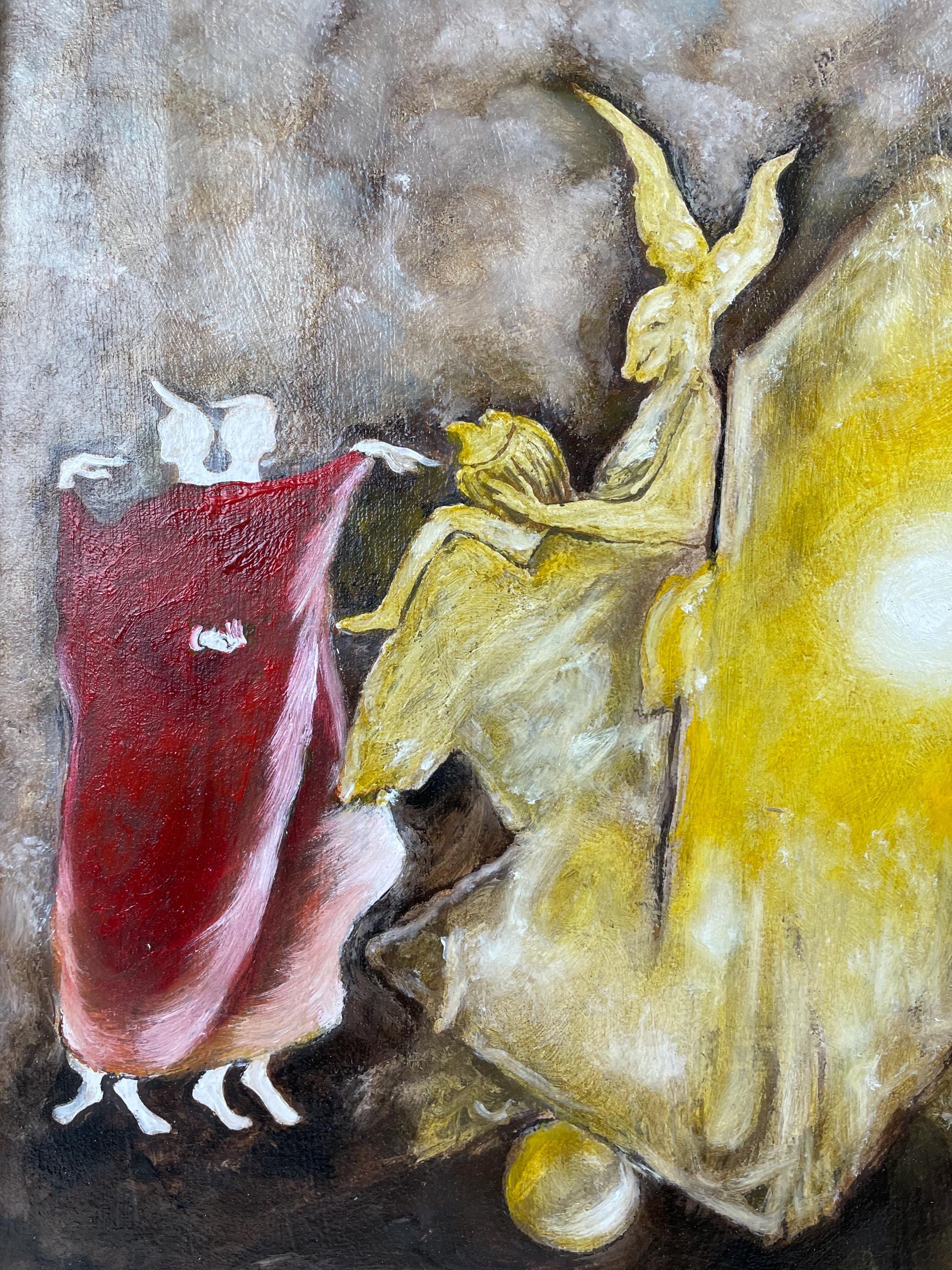 Leonora Carrington Oil on Canvas Painting Signed & Framed Masterpiece ...