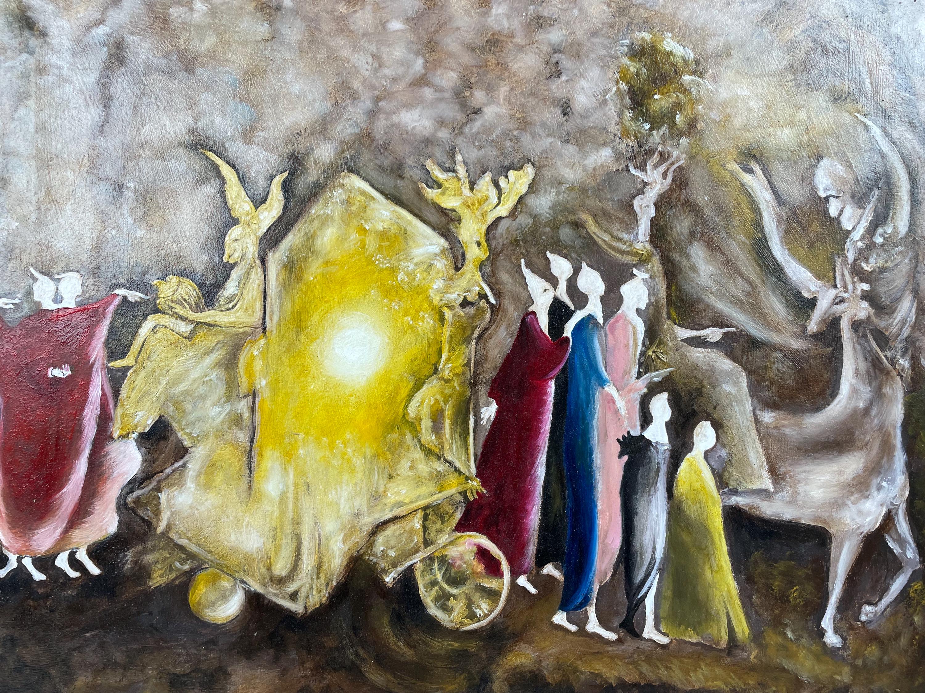 Leonora Carrington Oil on Canvas Painting Signed & Framed Masterpiece ...