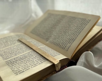 Handgemaakte bladwijzers van gehamerd messing – tijdloos, elegant en uniek | Cadeau voor boekenliefhebbers | Bladwijzers voor jong en oud