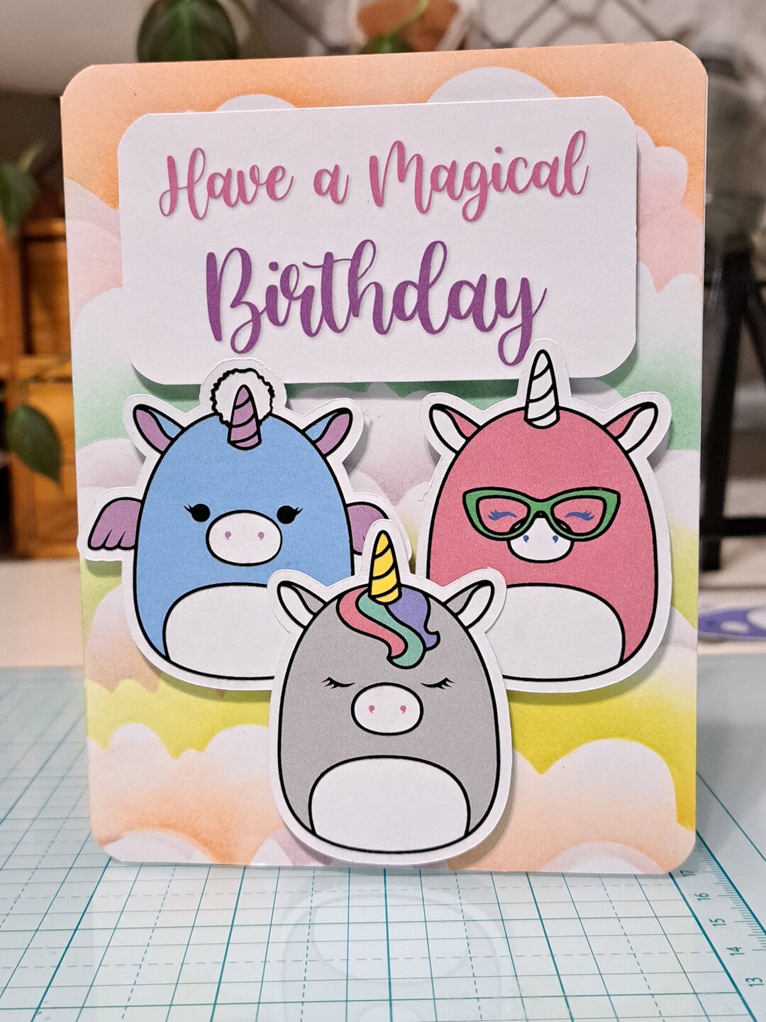Squishmallow Birthday Card - Handmade - Etsy