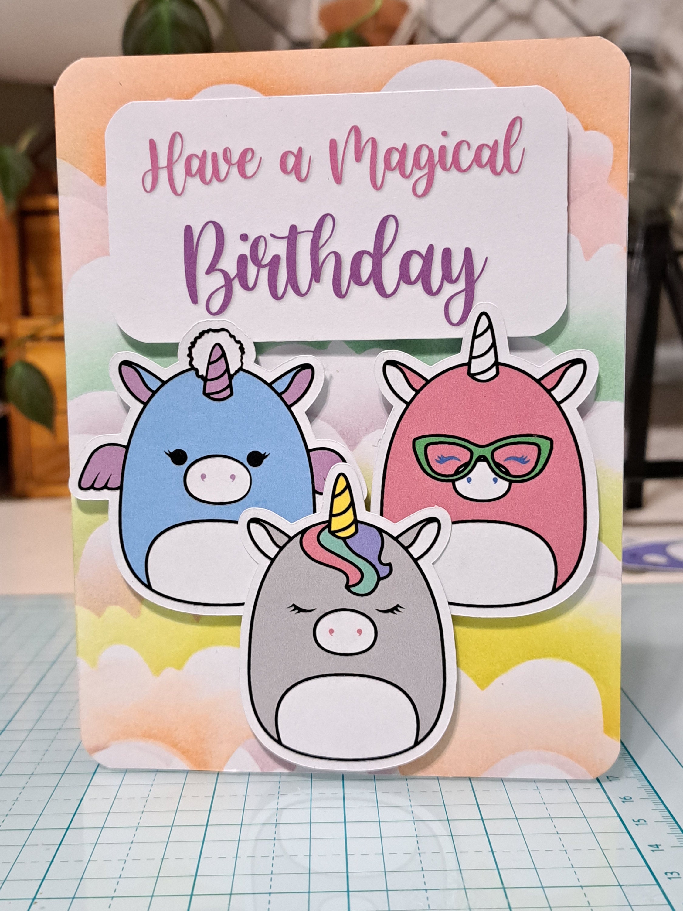 Squishmallow Birthday Card Handmade - Etsy