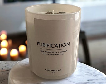 Purification soy candle