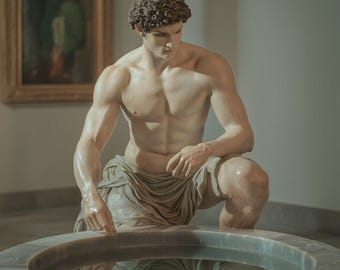 Narcissus Reflection Print – Greek Myth, Queer Pride Art