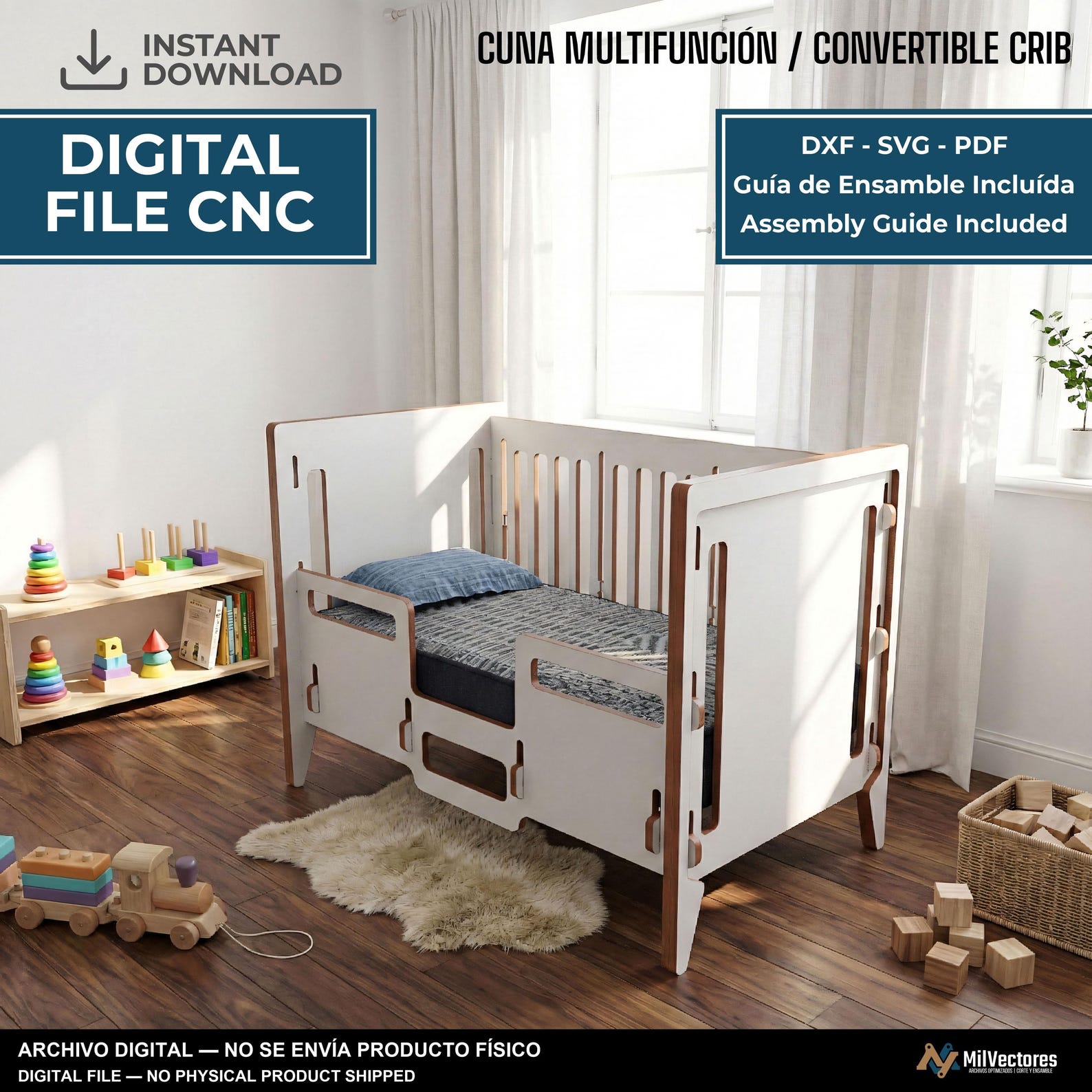 Cuna multifuncional 5 en 1