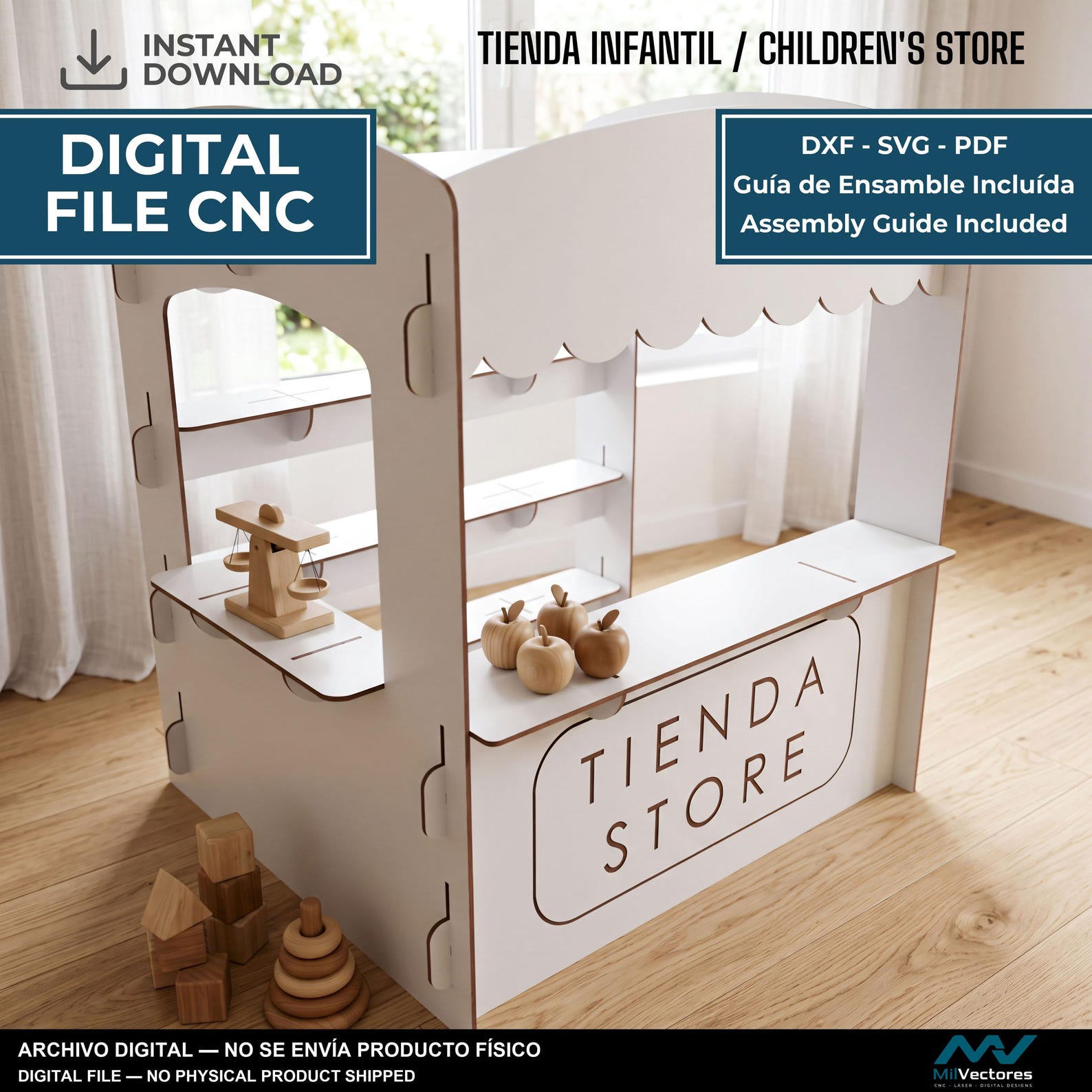 Tienda infantil de madera