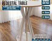 Vector para Router CNC – Pedestal Cilíndrico round table, router cnc vector, cylindrical pedestal,slat pedestal, CNC template, Dxf-SVG plans