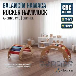 Montessori Balancín Montessori | Arco de escalada Montessori | arco de juego |  Archivo CNC DXF SVG