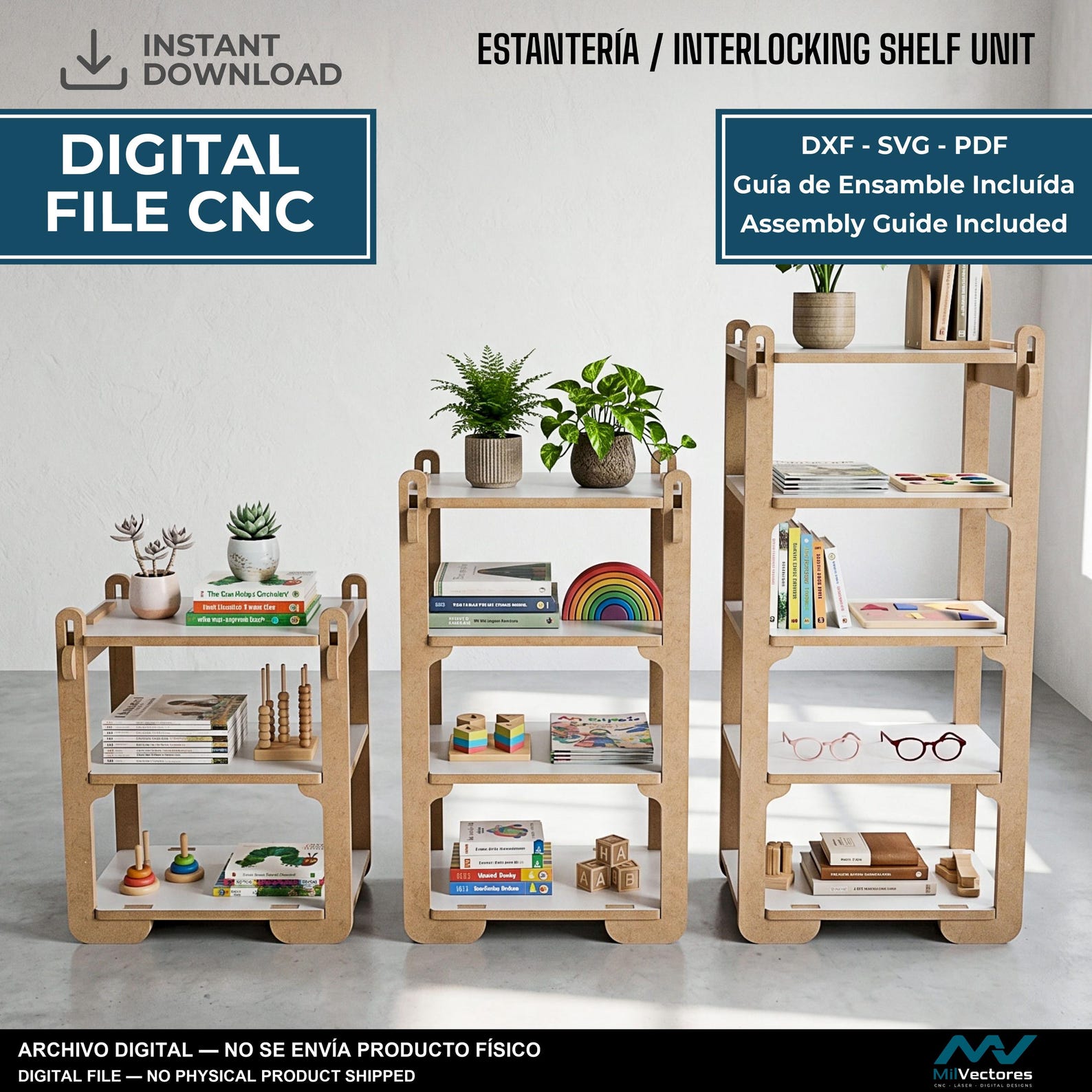 Estantería encastrable