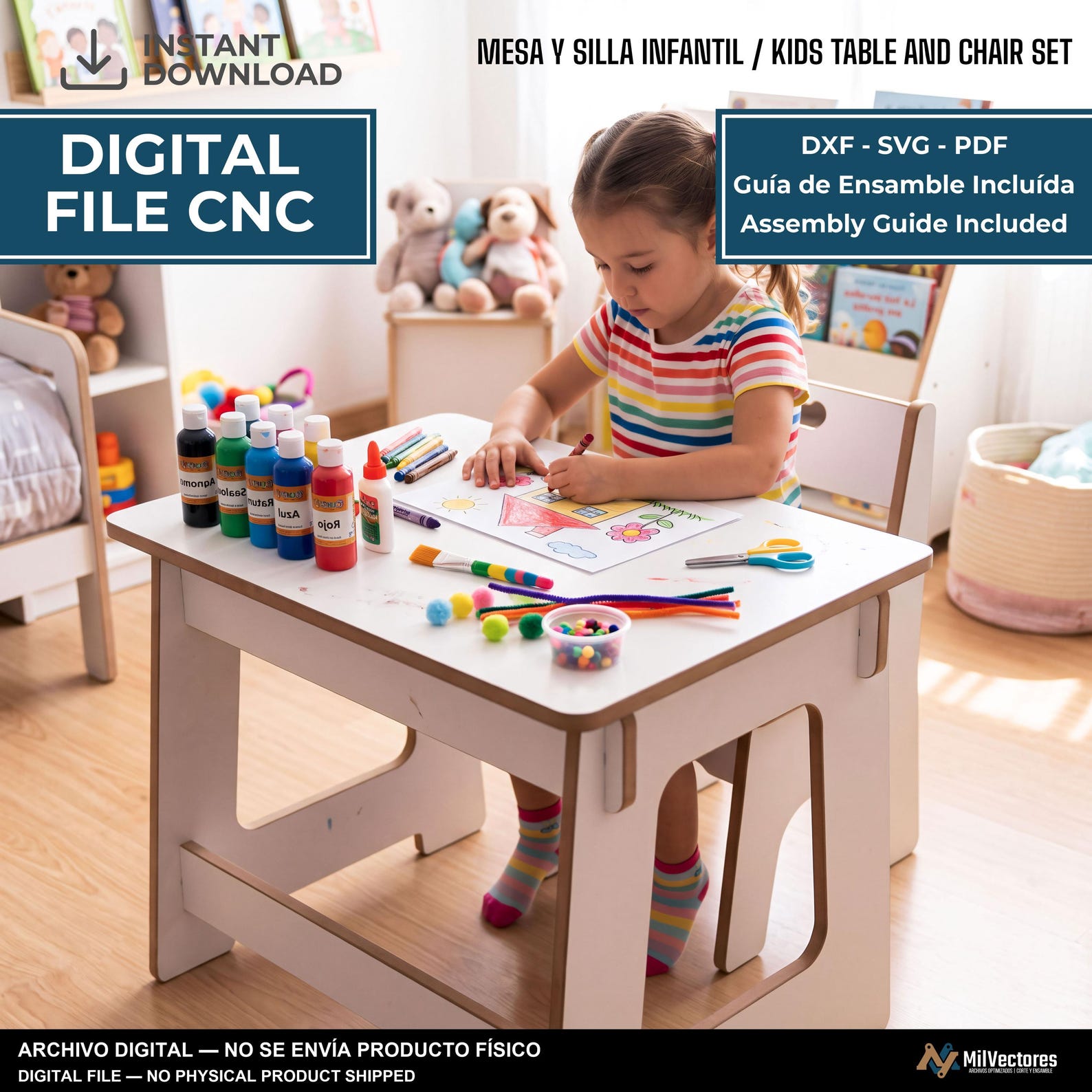 Mesa y sillita infantil